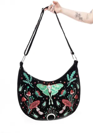 Restyle - Autumnal Equinox - Gothic Cottagecore Embroidered Hobo Bag