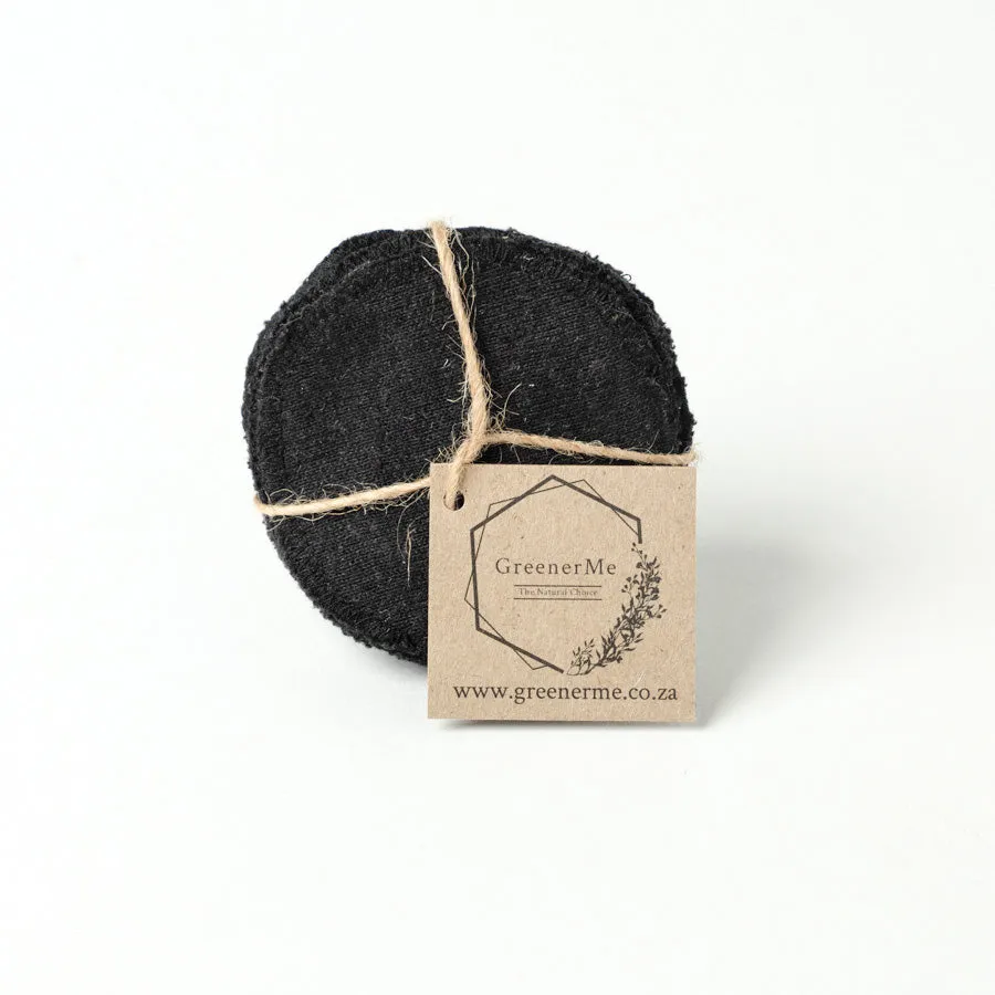 Reusable Hemp Rounds - Black (set of 6)