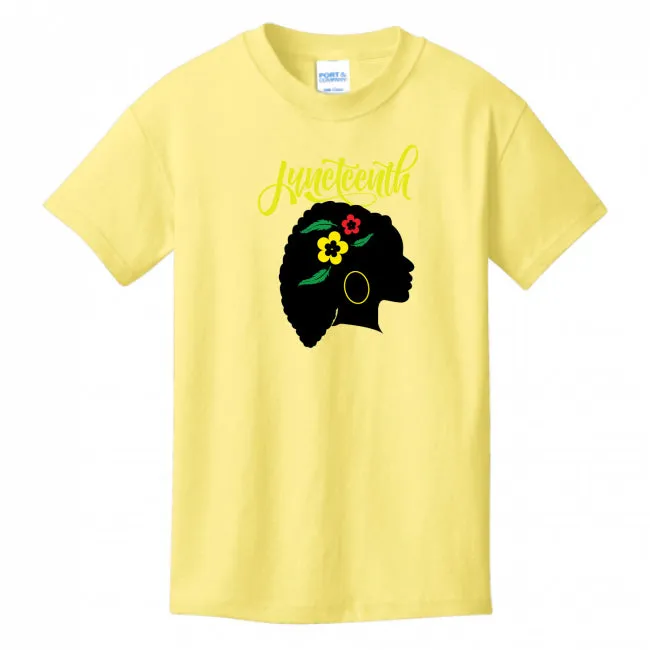 Silhouette of Life Kid's Juneteenth T-shirt - Ships from The US