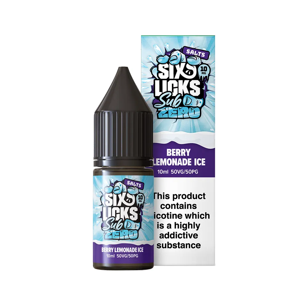 Six Licks Sub Zero 10ml Salt