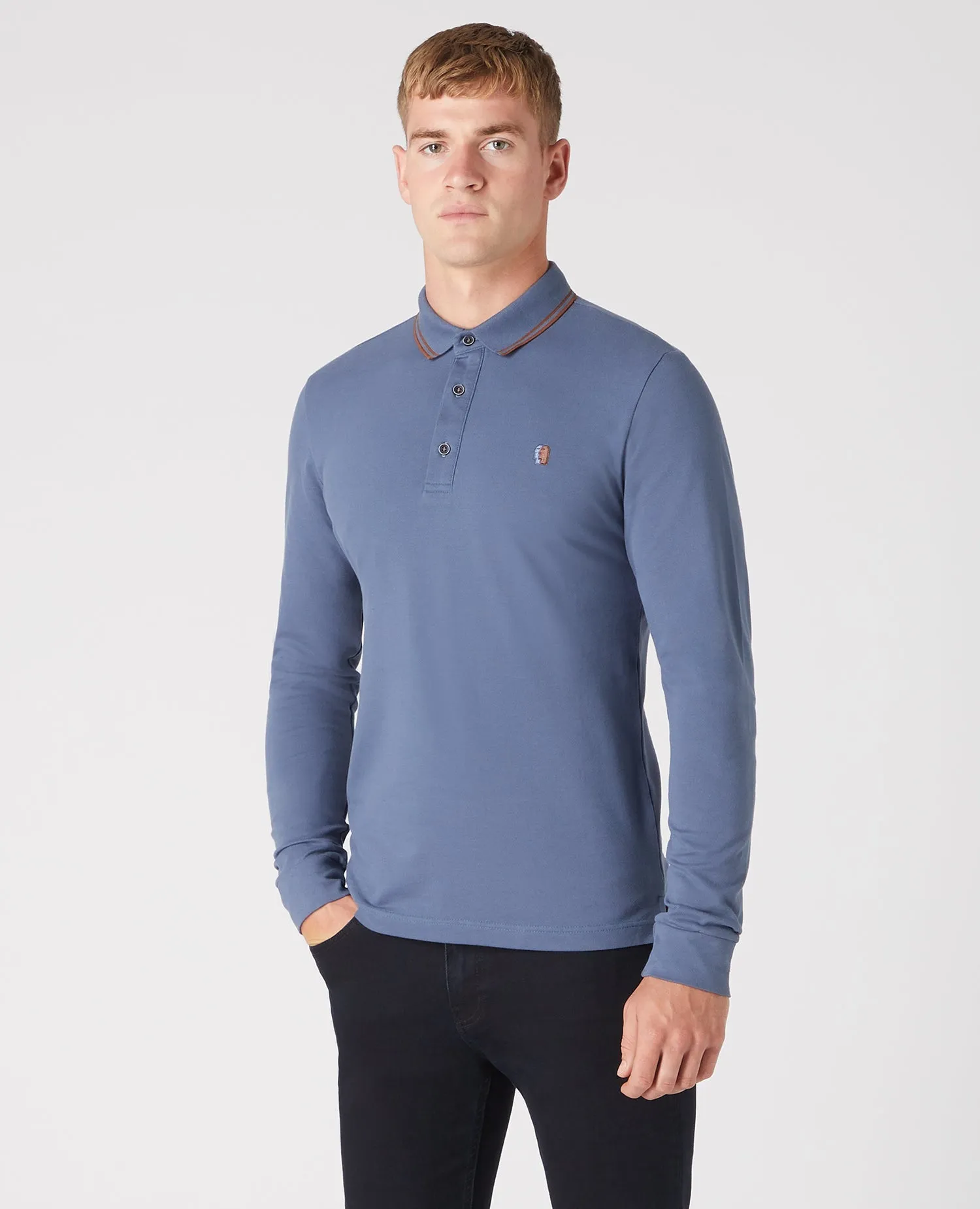 Slim Fit Cotton-Stretch Pique Polo Shirt