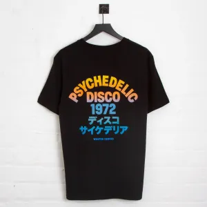 Sunrise 1972 Psychedelic Disco Back Print - Tshirt - Black