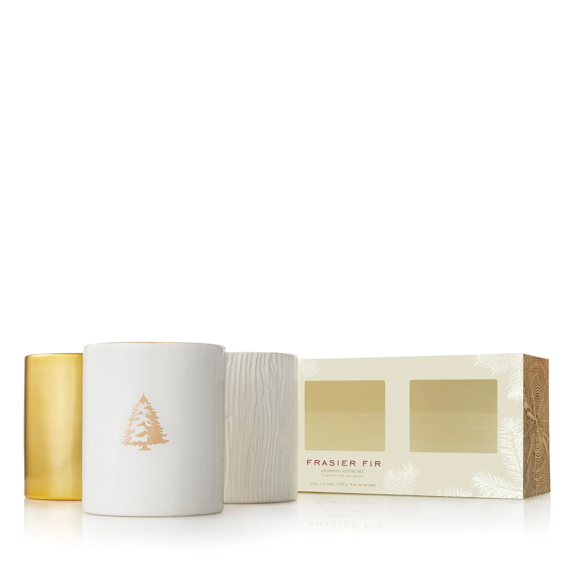 Thymes Frasier Gilded Trio Candle Set