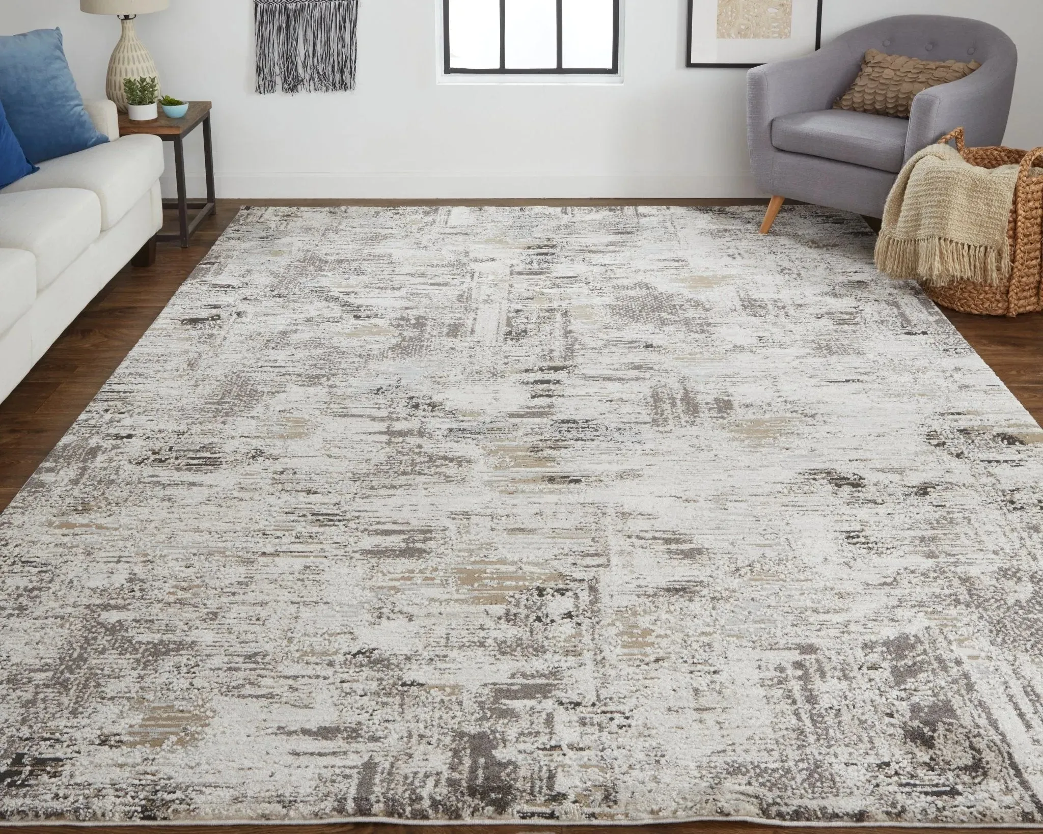 Vancouver VNR39FHF Ivory/Grey Rug