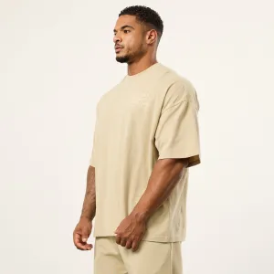 Vanquish Bodybuilding Vintage Khaki Boxy Oversized T Shirt