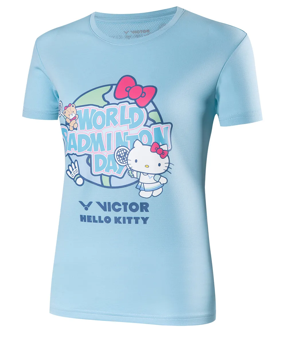 Victor T-KT301 M Hello Kitty Women's T-Shirt [Lake Blue] Limited Edition