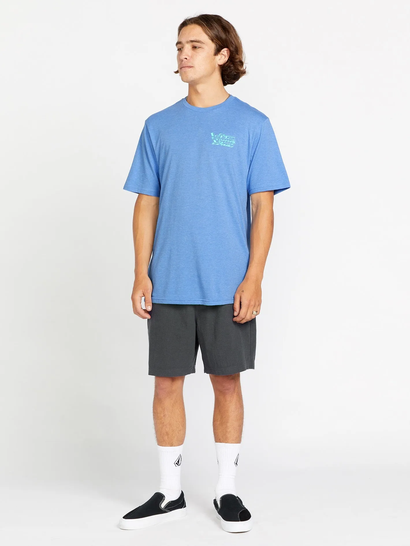 Whoops Short Sleeve Tee - Blue Bird Heather