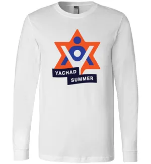 Yachad Summer Bella Canvas Long Sleeve White T-Shirt